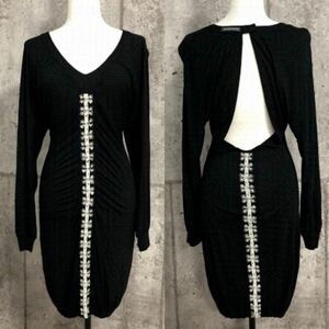 Jean Paul Gaultier Bodycon Open Back Long Sleeve
